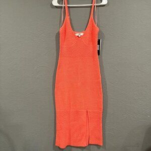 MADDEN NYC crocheted bodycon midi